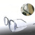 镜架调节侧翼眼镜两侧防飞溅喷溅有效保护眼镜侧保护片TPU眼镜护 小号一付(镜腿宽度小于12MM)