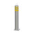 乙企 不锈钢pvc橡胶警示柱道路安全防撞柱固定路桩反光隔离柱 不锈钢警示柱（φ114*H500mm固定）