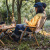 NatureHike挪客户外可折叠双人椅 便携式折叠椅木纹铝休闲椅 卡其色【160KG承重】
