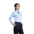 中神盾Z-503 男女装新款衬衫竹纤维纯色长袖商务工装职业方领衬衫定制职业装 （38码）XL 蓝色 （100-499套）