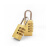 小锁u型锁密码锁 行李箱包锁 密码挂锁 更衣柜健身房锁 5号（4轮特大号) 1件价 