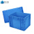 倍坚特 塑料周转箱物流箱收纳箱储物箱EU箱欧标物流箱运输箱胶箱 400*300*280带盖蓝色
