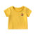 男女宝宝短袖t恤小童夏季上衣婴儿纯棉童装半袖0-3岁新款休闲 粉红色 80码适合身高73-80cm