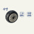 大工象 重型实心橡胶轮万向轮脚轮 减震轮塑料芯手推车轮子 4寸单轮（含轴承）