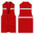 反光马甲定制护林员装修公司工地广告森林防火反光工装马甲印logo 红色 M