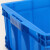 塑料螺丝盒 周转箱长方形大号储物收纳箱盒零件盒子养龟箱胶箱塑料筐物流胶框 蓝色1号710*455*180mm