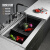 偌一R10集成水槽洗碗机一体超声波蜂窝防粘抗划水槽家用强力烘干 900mm超声波蜂窝水槽+美丽的洗碗机【顶配】
