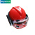标燕 安全帽侧面光手电带护目镜 应急救援头盔防汛头盔带电筒  整套配置 红色 均码