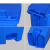 捷诺立（JNL）22458 分类垃圾桶小区物业垃圾箱带盖大号特厚带轮中间脚踏垃圾桶蓝色120升
