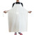 海斯迪克 HKQS-27 TPU围裙 环保防水防污防油不发硬围腰 工业围裙 厚款白色挂脖110*80cm