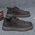 工作款男鞋2023厨房防水防滑板鞋夏季休闲皮鞋纯运动标准  39 男 黑色时尚款