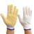 鸣固 点塑防滑手套 点塑点胶手套塑料防滑手套加厚耐磨涂胶手套 点胶720g 黄色 600付装