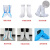 防护鞋套高长筒防护服脚套防尘耐磨防滑鞋底工厂 PP+PE 白色不贴条 高筒(现货)