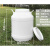 150升塑料桶大口圆形半截水桶200kg加厚发酵桶海鲜运输装鱼桶 白色50L圆形塑料桶（级） 【带外盖和内盖】