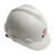桉叶（Anye）ABS安全帽可印logo 工程 工业 工地防砸安全帽 AY9805  白色1顶【可定制】