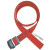 高空作业安全带配套备用替换加长厚工地腰带可订做 涤纶腰带子母扣红色1.5米