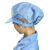帽子硬舌大工帽品牌无尘帽静电衣防尘帽子男女电子厂工作帽 蓝色硬帽檐+带耳网