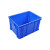 ABDT中吉万兴白色厚周转箱塑料盒子长方形工具箱零件盒收纳盒螺丝物 4蓝盖子要白备注420315225厚耐用