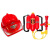 儿童消防安全帽 儿童消防玩具帽消防员头盔幼儿园安全教育角色过家家表演出道具 红色套装6
