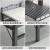 赛森折叠铁艺床家用铁床现代简约钢丝铁架床1.5米双人床硬床1米单人床 加粗加厚黑色铁床150宽