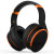 魅动 E8双反馈主动降噪蓝牙耳机无线头戴式音乐商务出行隔音消噪耳麦ANC 橘色