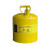 西斯贝尔 SCAN002Y金属安全罐 5加仑防闪燃火焰 防溢出防泄露 易燃液体加注加油桶 黄色