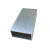 铝合金方管铝方管型材矩形管木纹铝方通方形铝管空心铝条四方扁通 深灰色铝方管