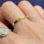 尚美巴黎（CHAUMET） 买手代购  BEE MY LOVE 爱巢系列经典蜂窝钻石戒指对戒婚戒礼物 18K黄金 无钻2.5毫米 081885 53