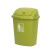 冰禹 BYrl-95 塑料工业垃圾桶 摇盖式卫生间办公室翻盖垃圾桶 简约带盖纸篓 红色30L带盖