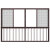 Paiya 派雅门窗雅迪系列3轨带金刚纱网推拉窗卧室封窗阳台窗 灰色（元/㎡）