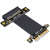 定制4.0 PCI-E  x4延长线转接x4 支持网卡硬盘USB卡ADT R22SF 4.0 0.50m