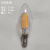 E14小螺口爱迪生灯丝LED长条短长笛试管水晶蜡烛尖泡拉尾节能灯泡 C35尖泡-4瓦E14小螺口 其它 白