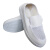 上柯 B3383 PVC底白皮革防静电鞋 无尘洁净电子实验室工作鞋 白皮革单孔网眼鞋 40码 (250mm)