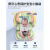 innokids德国儿童安全座椅汽车用婴儿宝宝车载360度旋转便携式坐椅0岁可躺 灰【全配置-双接口+遮阳棚】