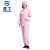 星工（XINGGONG）防尘服无尘衣防静电分体带帽工作服洁净防护喷漆 粉红色 XL