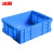冰禹 BY-1189 蓝色加厚塑料周转箱 可带盖零件盒物流箱 550*420*190mm