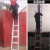 美消 消防铝合金升降伸缩梯子 耐腐耐滑 工作救援梯  消防铝合金梯7米17kg