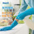 安思尔（Ansell）13-382 家务手套厨房洗碗清洁植绒衬里防水耐油天然橡胶手套 粉色 S码/小码 1副装