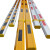 XED 道闸门栏杆8米伸缩拼两节杆停车场闸口铝合金八角起落加长拦杆定制 8米白红 规格10X5厘米