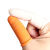 手指套防护劳保耐磨加厚乳胶护指防滑耐磨乳胶麻点手指套橡胶防护 橙色麻点防滑指套 M中号15个装
