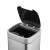 兰诗（LAUTEE）LK1018 不锈钢垃圾桶智能感应大号50L带盖防臭异味纸篓卫生桶 内置压圈 电池款