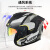 RYZEN摩托车半盔四分之三头盔电动车3C认证安全复古机车男女四季双镜夏 RO-5黑樱花 XL