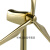 太阳能风机模型 金属风车旋转摆件 风力发电机模型 发电风车模型