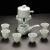 陶瓷茶具套装家用懒人泡茶自动出水石磨功夫冲茶器茶壶茶杯整套 自动茶具石纹青 0个