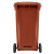 鲁识大号户外垃圾桶物业环卫分类桶果皮箱 240L棕色湿垃圾