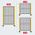 新特丽 机器人围栏 隔离护栏防护栏 工厂车间仓库机械设备隔离网安全护栏网隔断网加粗围挡 1.8*1.5米*1立柱