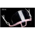 京汇莱适用于透明口罩防雾透气硅胶舒适餐饮烘焙防护可水洗口屏塑 粉红色10支装 均码