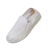 上柯 B3281 PVC底白帆布防静电鞋 无尘洁净电子实验室工作鞋 宽条中巾鞋36码（230mm）