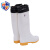 威姆仕高筒防滑卫生水靴耐磨保暖雨靴可拆卸棉套 白色 39