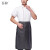 吾梓 涤棉厨师服 白色衣服+条纹围裙（型号：套装款1） 短袖-M码/件 短袖-5XL码